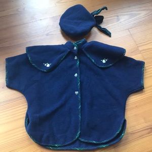 Hartstrings high quality cloak with matching beret